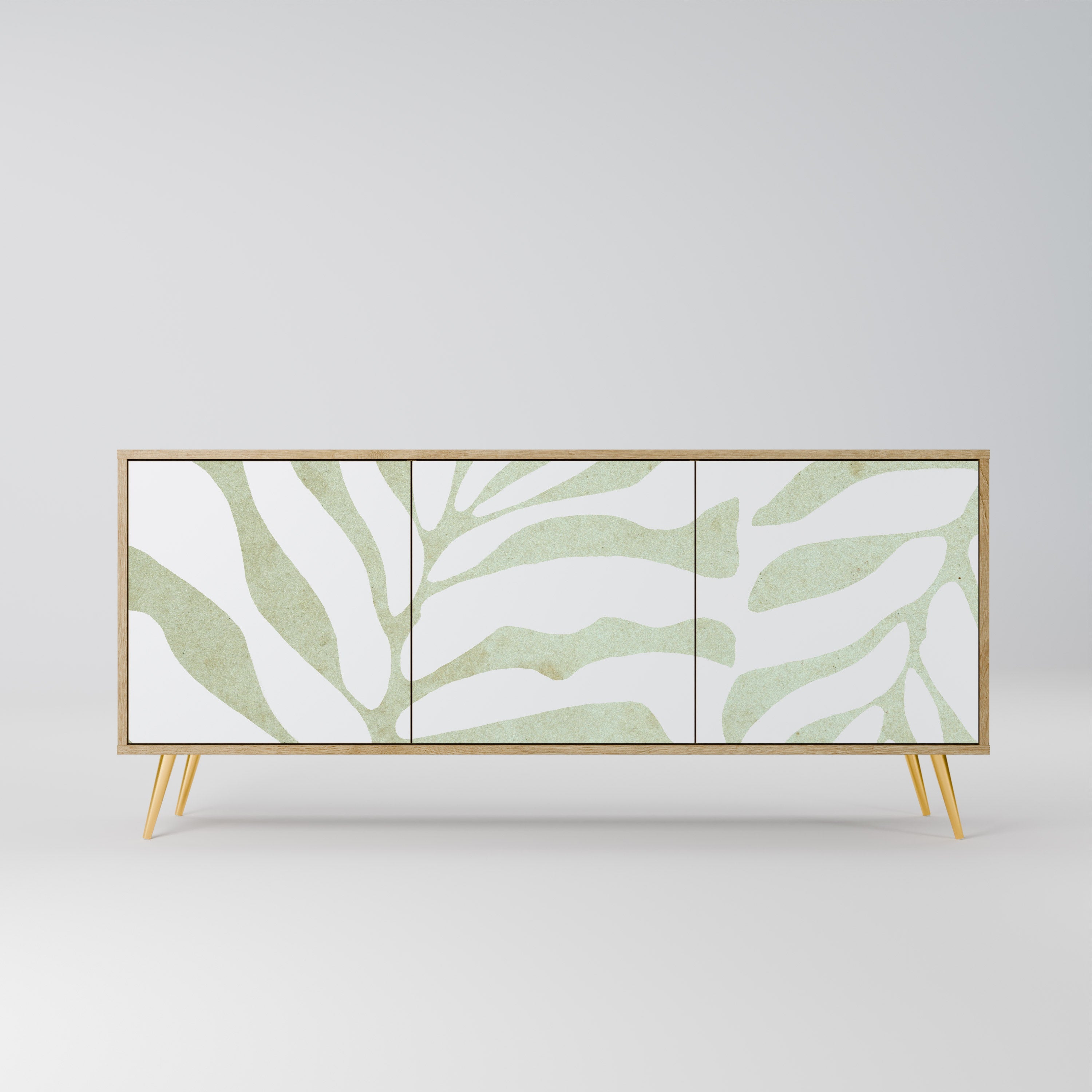 BOTANICAL SPARK Aparador de 3 Portas em Efeito Carvalho