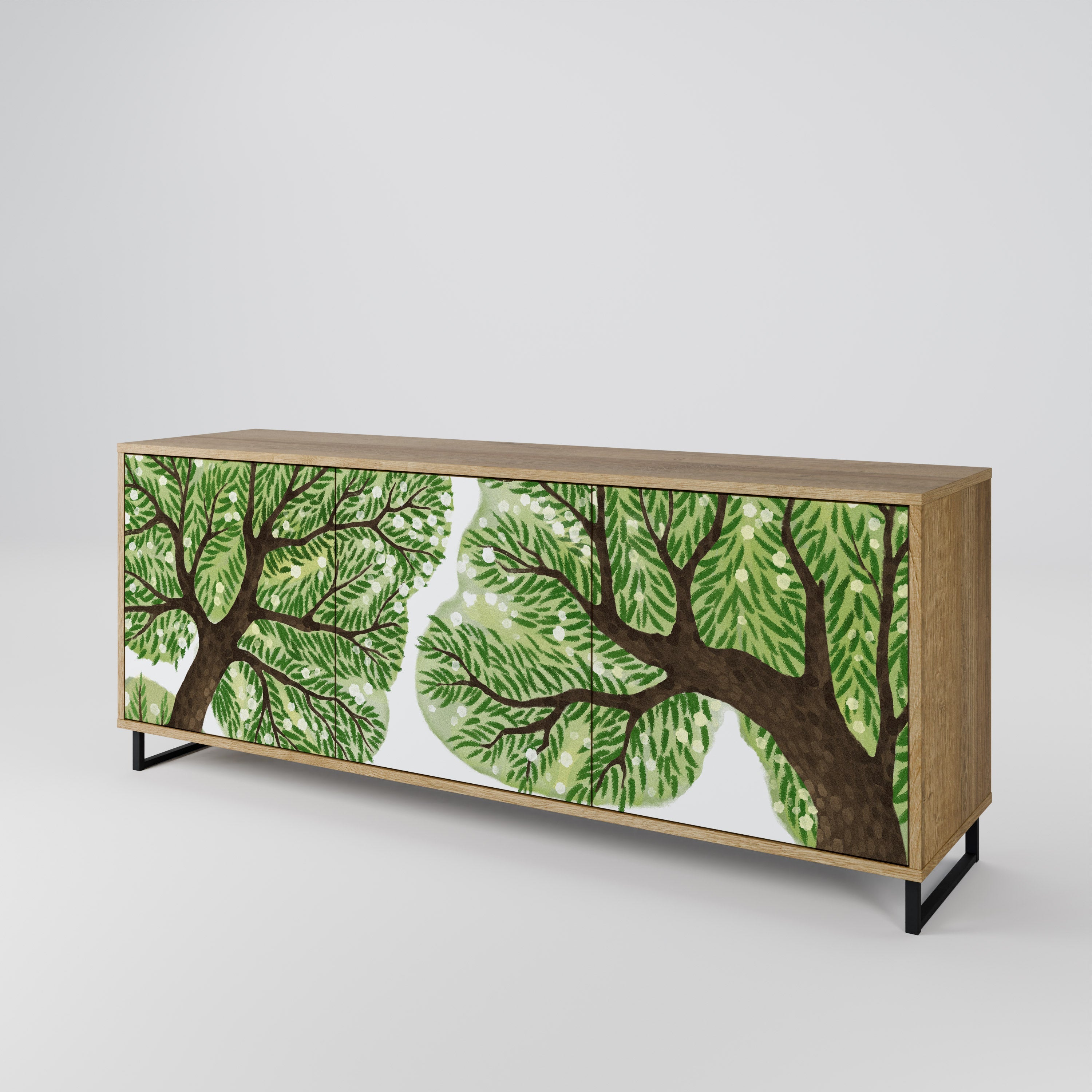 WILDERNESS DASH 3-Door Sideboard in Oak Effect
