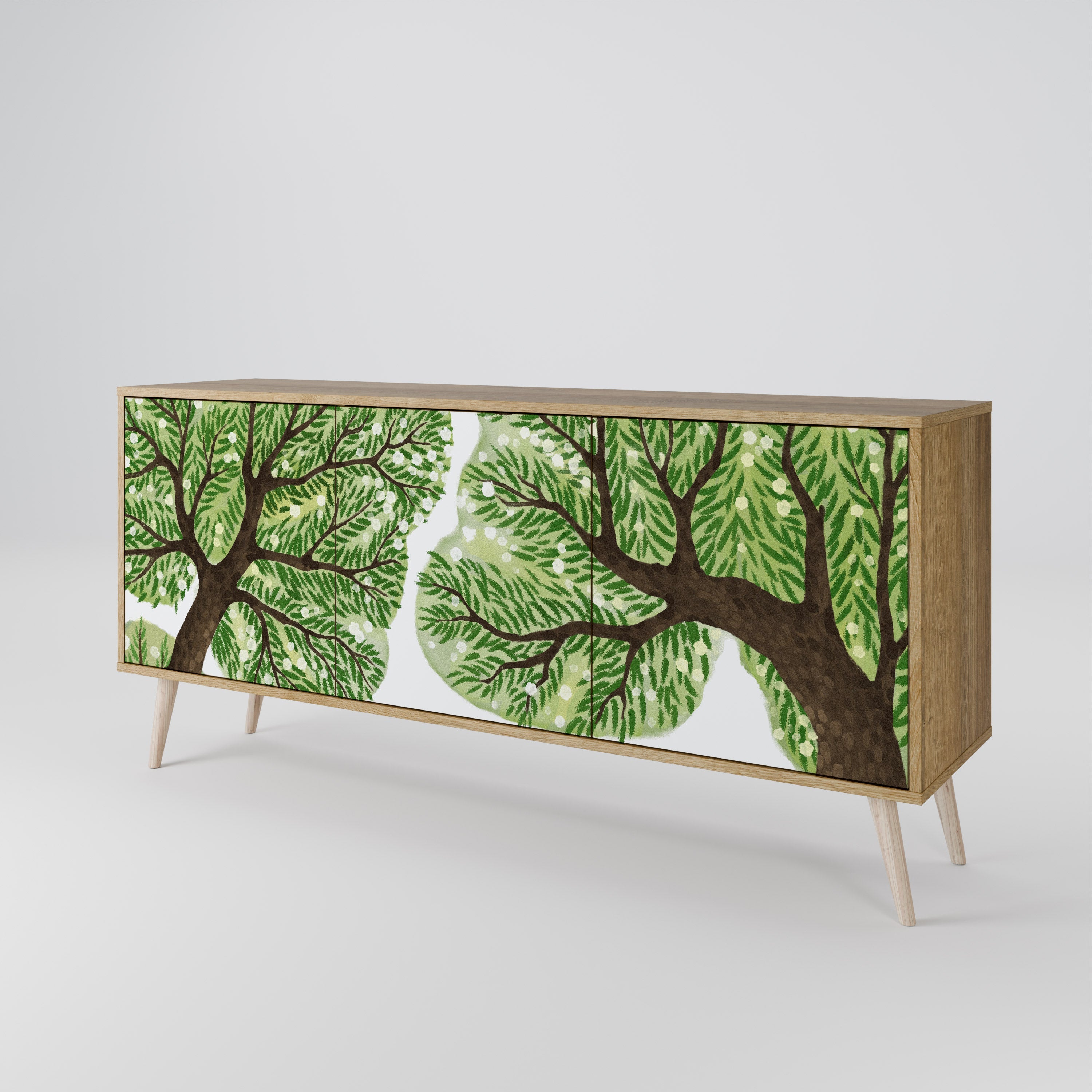 WILDERNESS DASH 3-Door Sideboard in Oak Effect