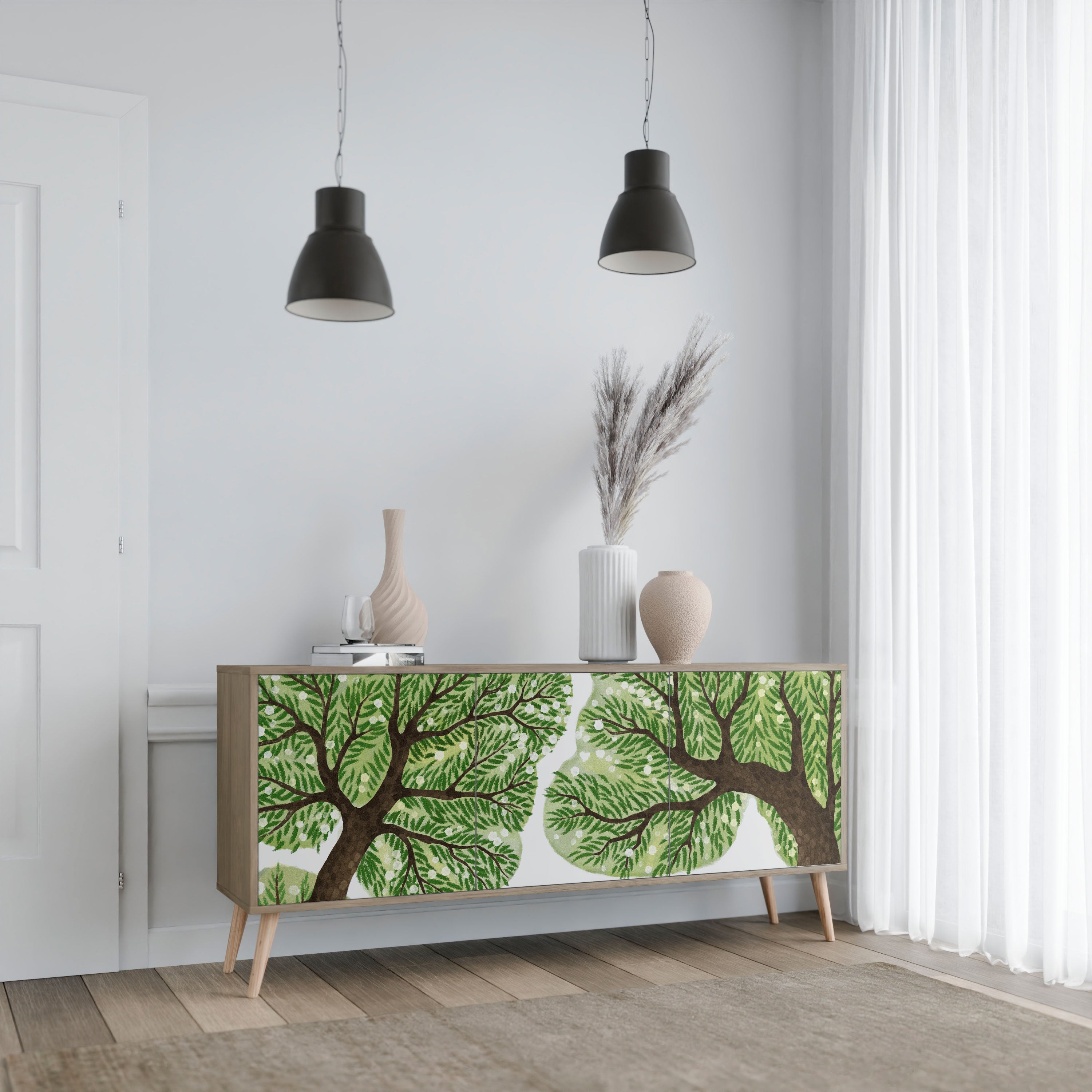 WILDERNESS DASH 3-Door Sideboard in Oak Effect