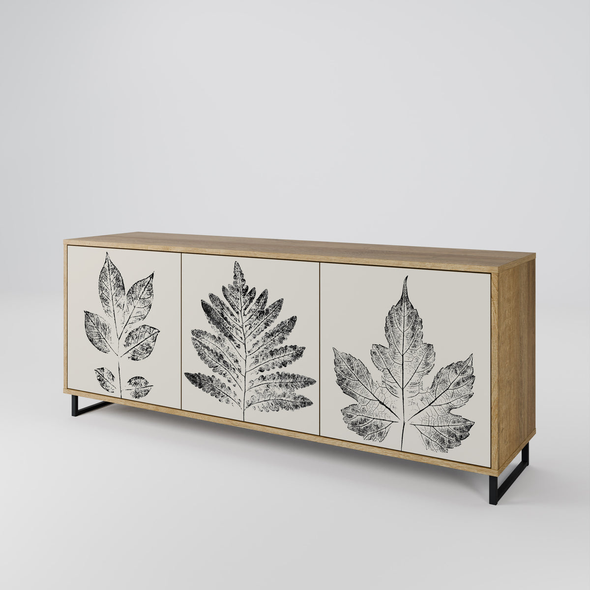 LEAFY STAMPS Aparador de 3 Portas