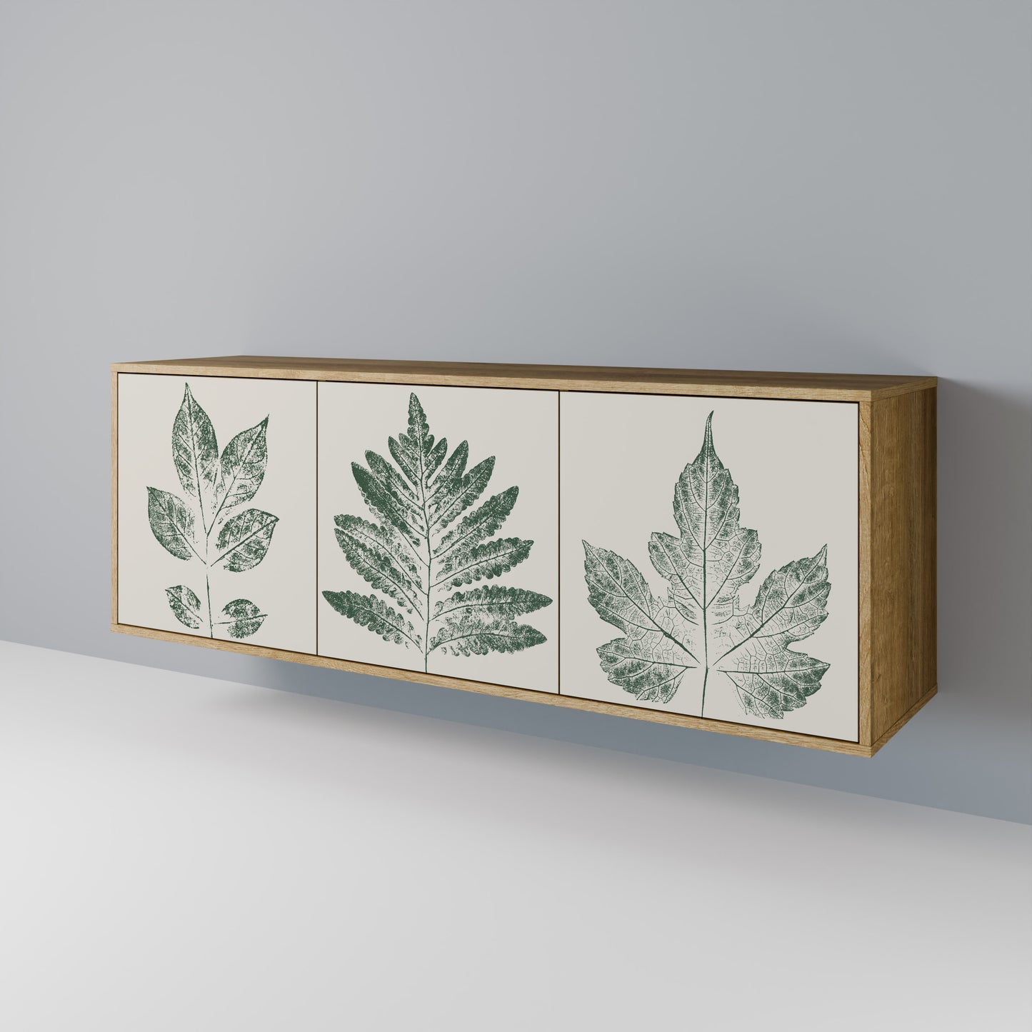 GREEN LEAFY STAMPS Aparador de 3 Portas