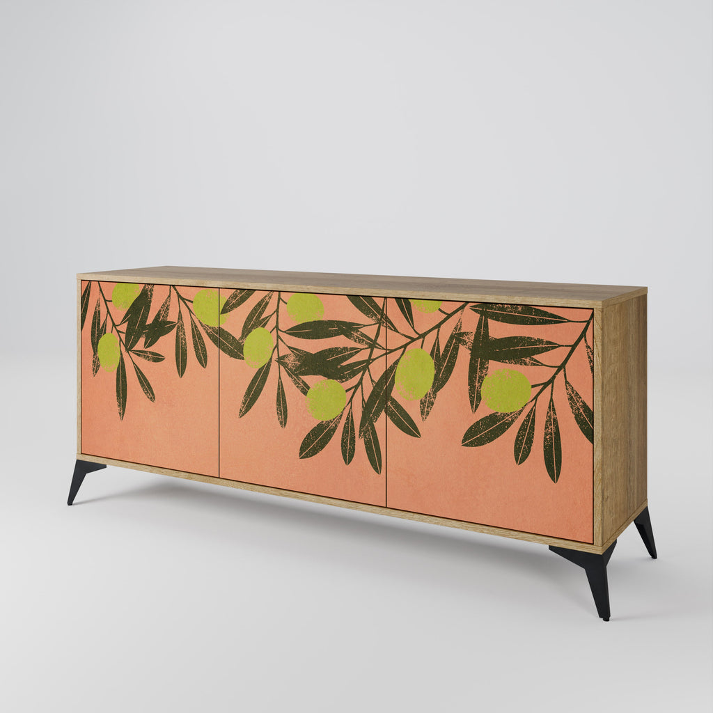 JUICY OLIVES 3-Door Sideboard in Oak Effect