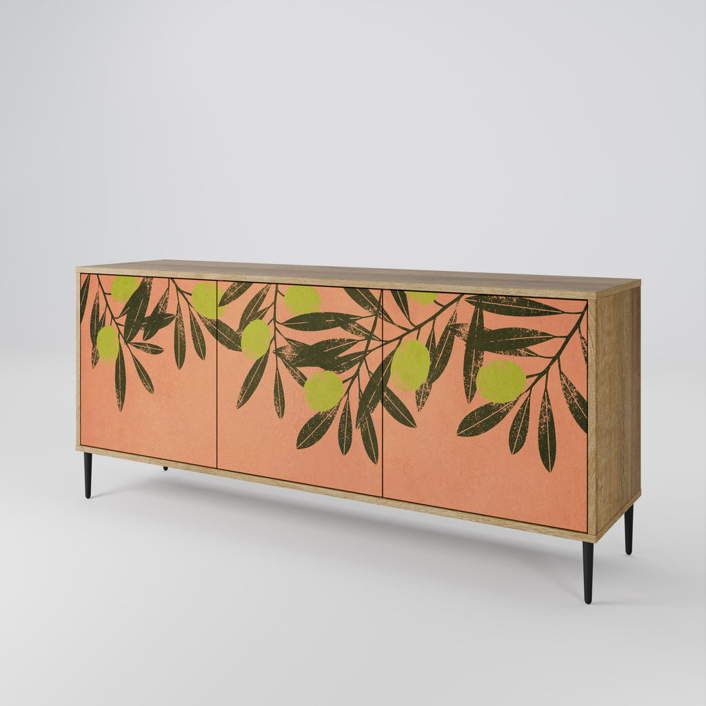 JUICY OLIVES 3-Door Sideboard in Oak Effect