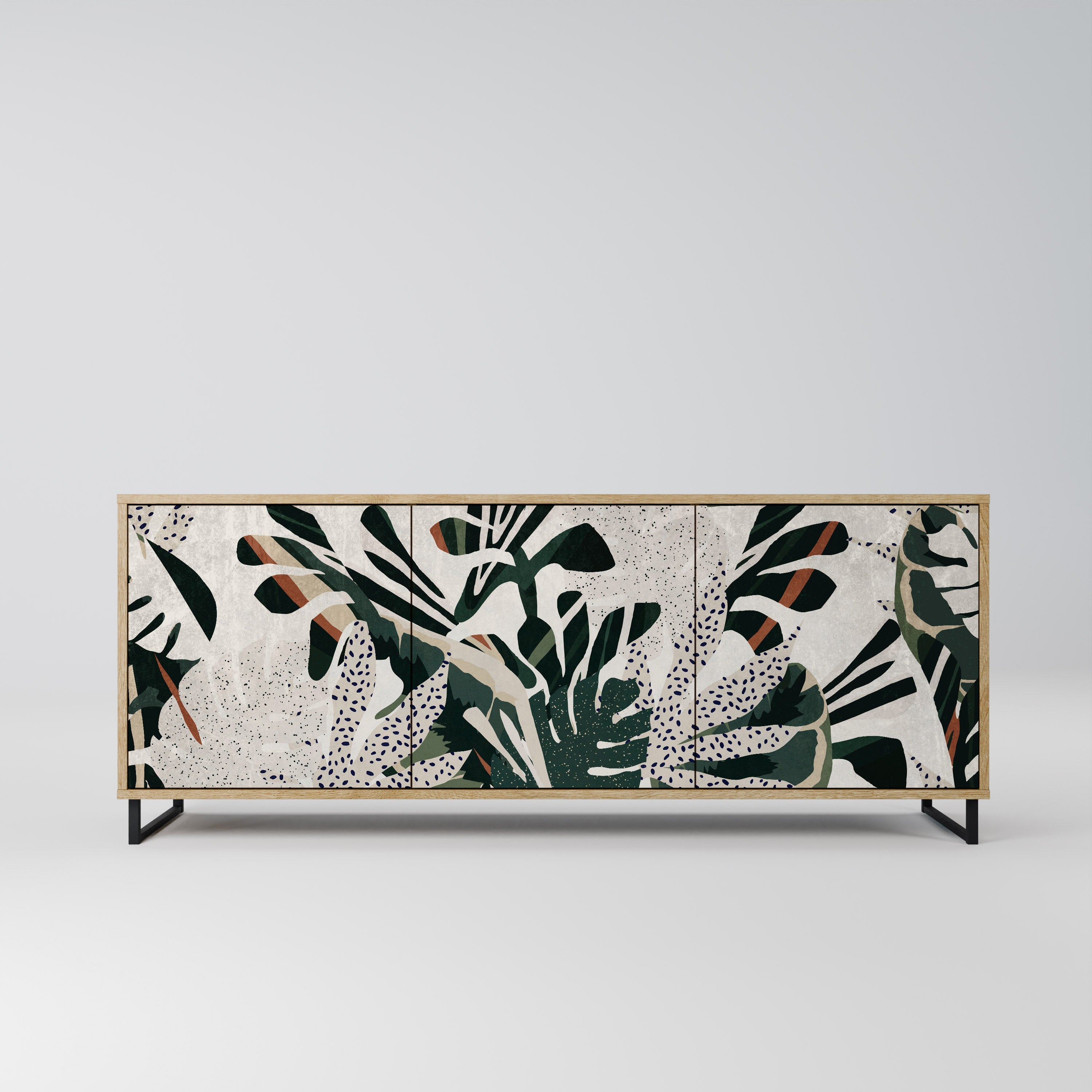 VERDURE FORMATION Aparador de 3 Portas em Efeito Carvalho