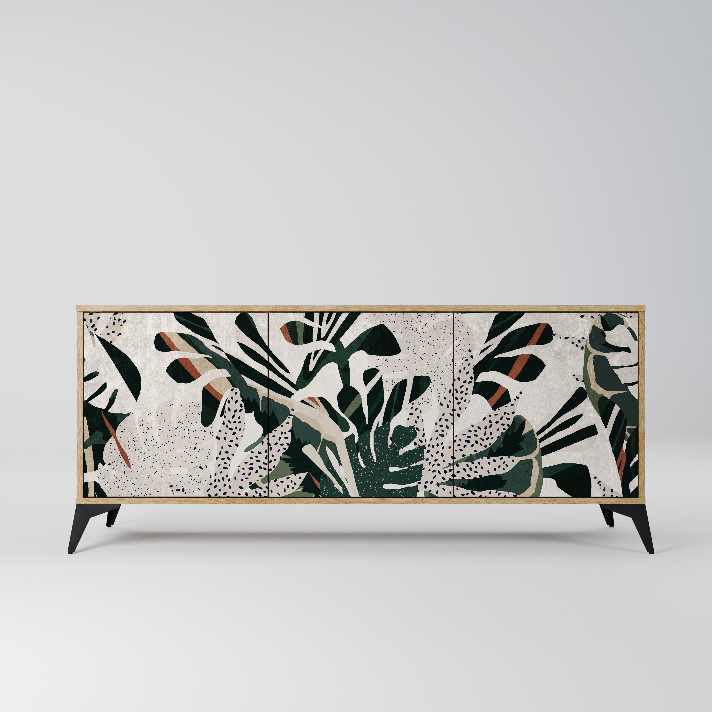 VERDURE FORMATION Aparador de 3 Portas em Efeito Carvalho