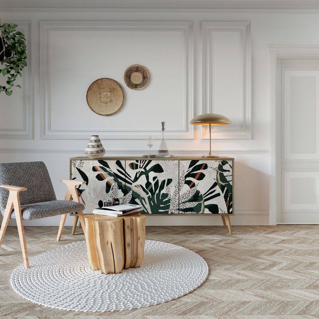 VERDURE FORMATION Aparador de 3 Portas em Efeito Carvalho