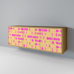 SKATEBOARD ARTISTRY 3-Door Sideboard in Oak Effect