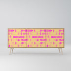 SKATEBOARD ARTISTRY 3-Door Sideboard in Oak Effect