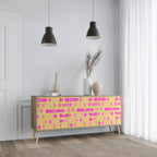 SKATEBOARD ARTISTRY 3-Door Sideboard in Oak Effect