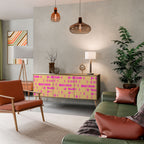 SKATEBOARD ARTISTRY 3-Door Sideboard in Oak Effect