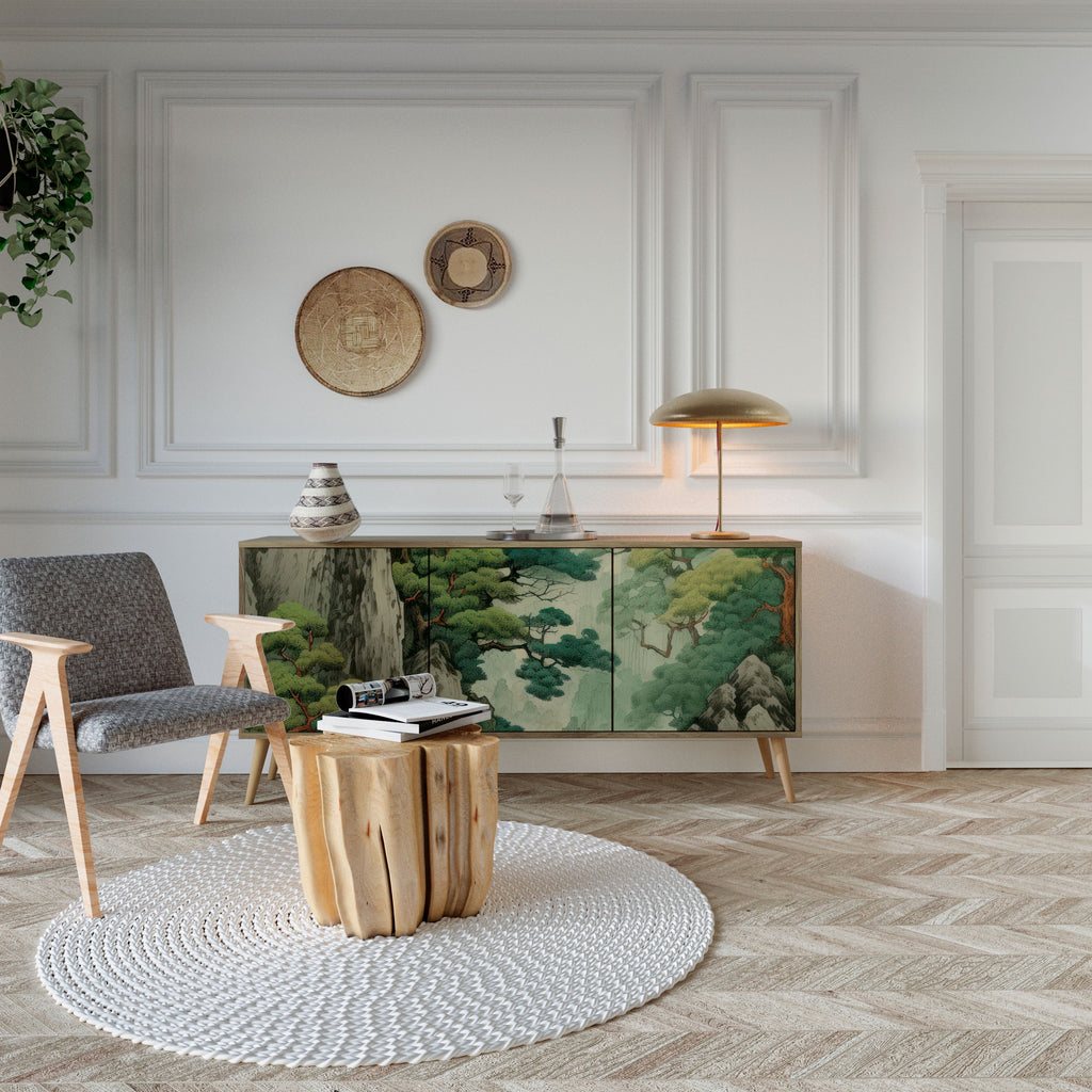 VERDURE ABYSS Aparador de 3 Portas em Efeito Carvalho