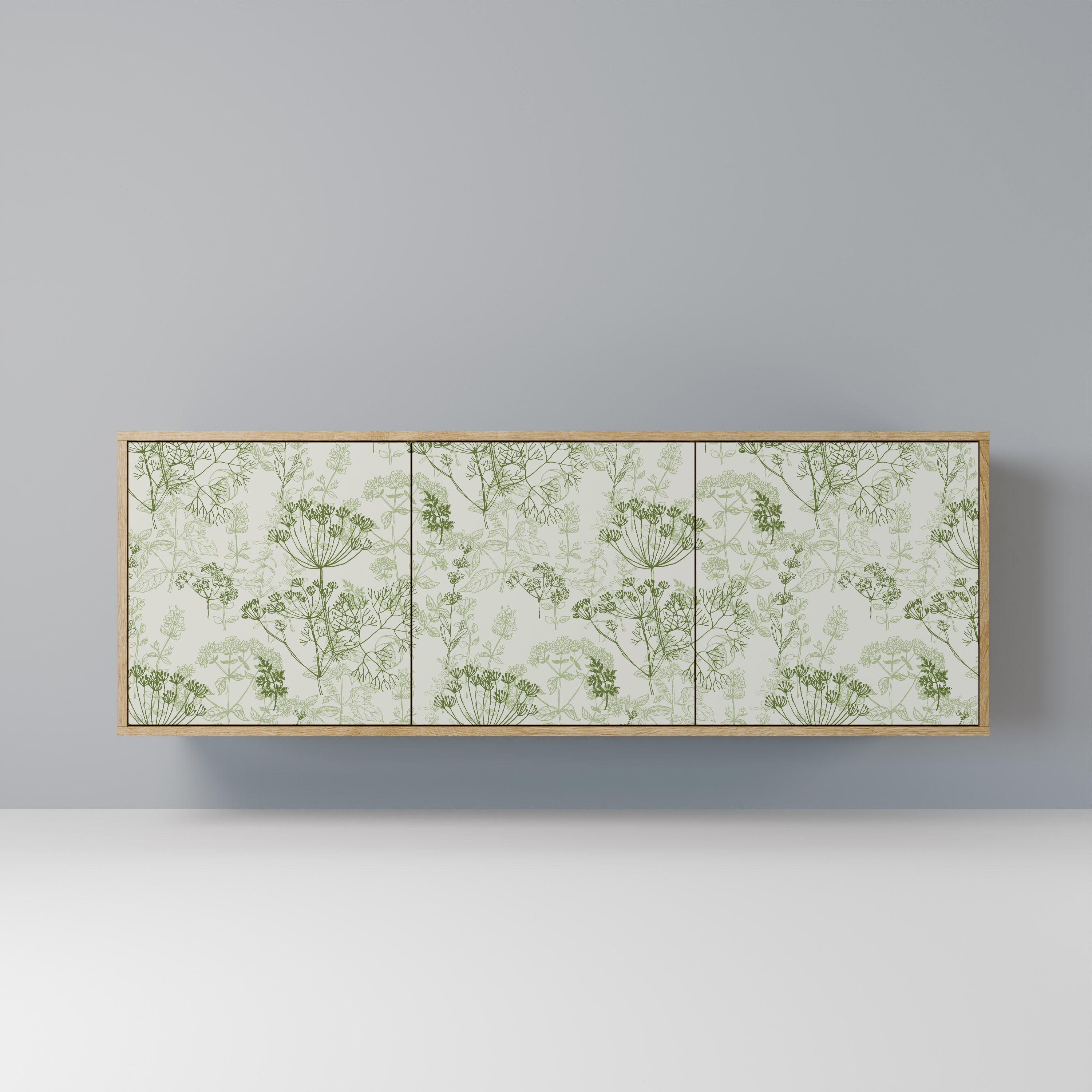 FENNEL BALDACHIN Aparador de 3 Portas em Efeito Carvalho