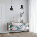 VELVET CROSSING Aparador de 3 Portas em Efeito Carvalho