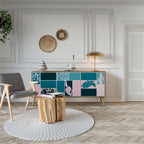 COMBINATION OF SHAPES Aparador de 3 Portas em Efeito Carvalho