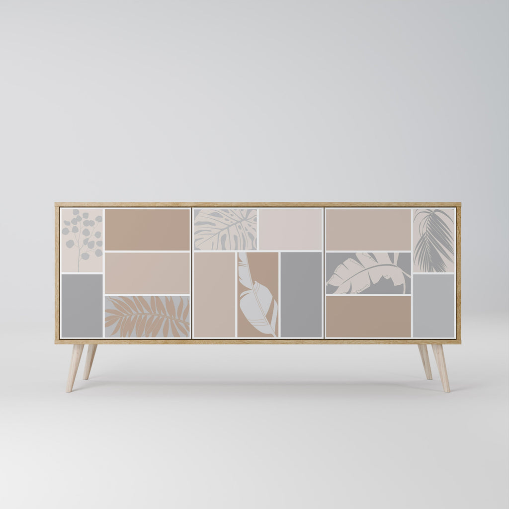TROPICAL SHAPES 3-Door Sideboard in Oak Effect