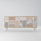 TROPICAL SHAPES 3-Door Sideboard in Oak Effect