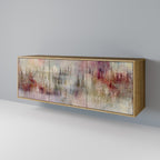 VEILED SUMMIT Aparador de 3 Portas em Efeito Carvalho