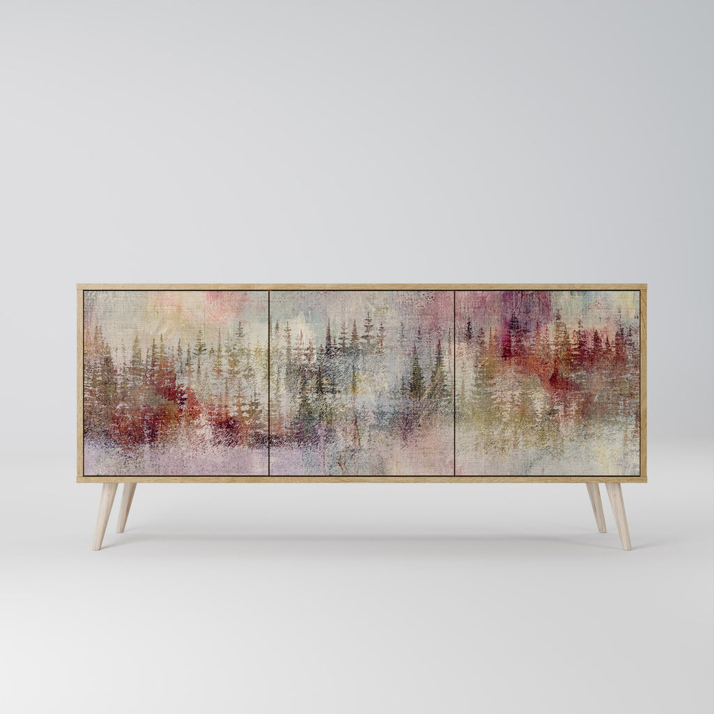 VEILED SUMMIT Aparador de 3 Portas em Efeito Carvalho