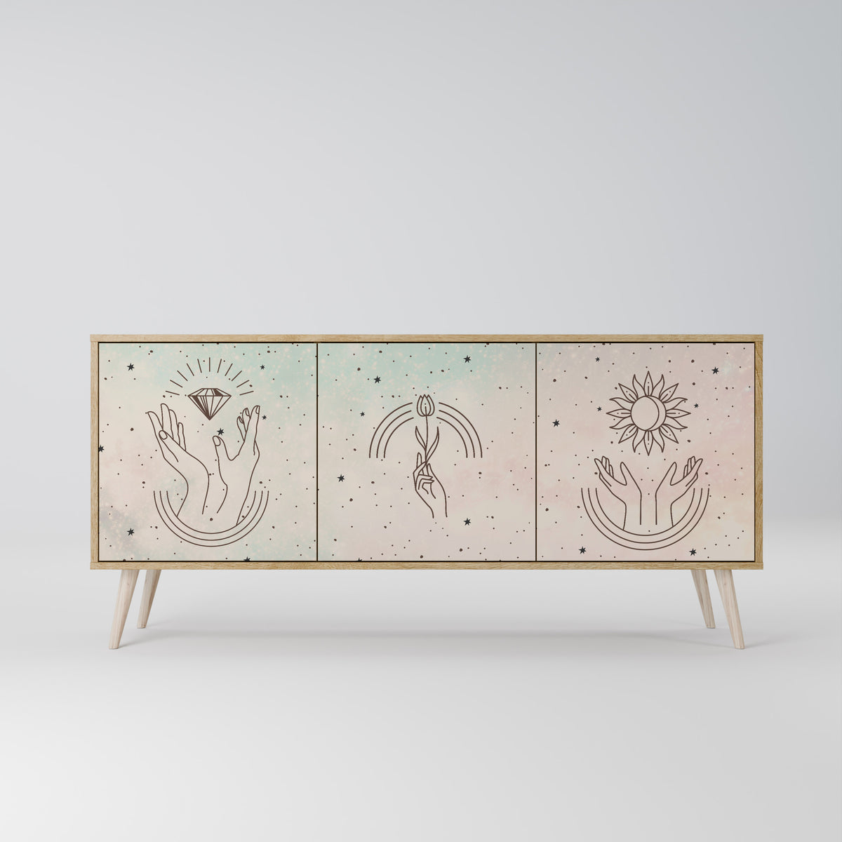DELICATE BEAUTY 3-Door Sideboard