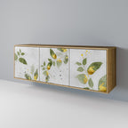 ELEGANT BOTANICS 3-Door Sideboard in Oak Effect