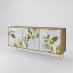 ELEGANT BOTANICS 3-Door Sideboard in Oak Effect