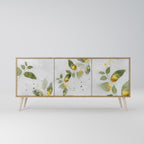 ELEGANT BOTANICS 3-Door Sideboard in Oak Effect