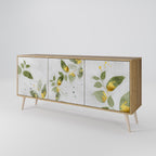 ELEGANT BOTANICS 3-Door Sideboard in Oak Effect