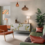 ELEGANT BOTANICS 3-Door Sideboard in Oak Effect