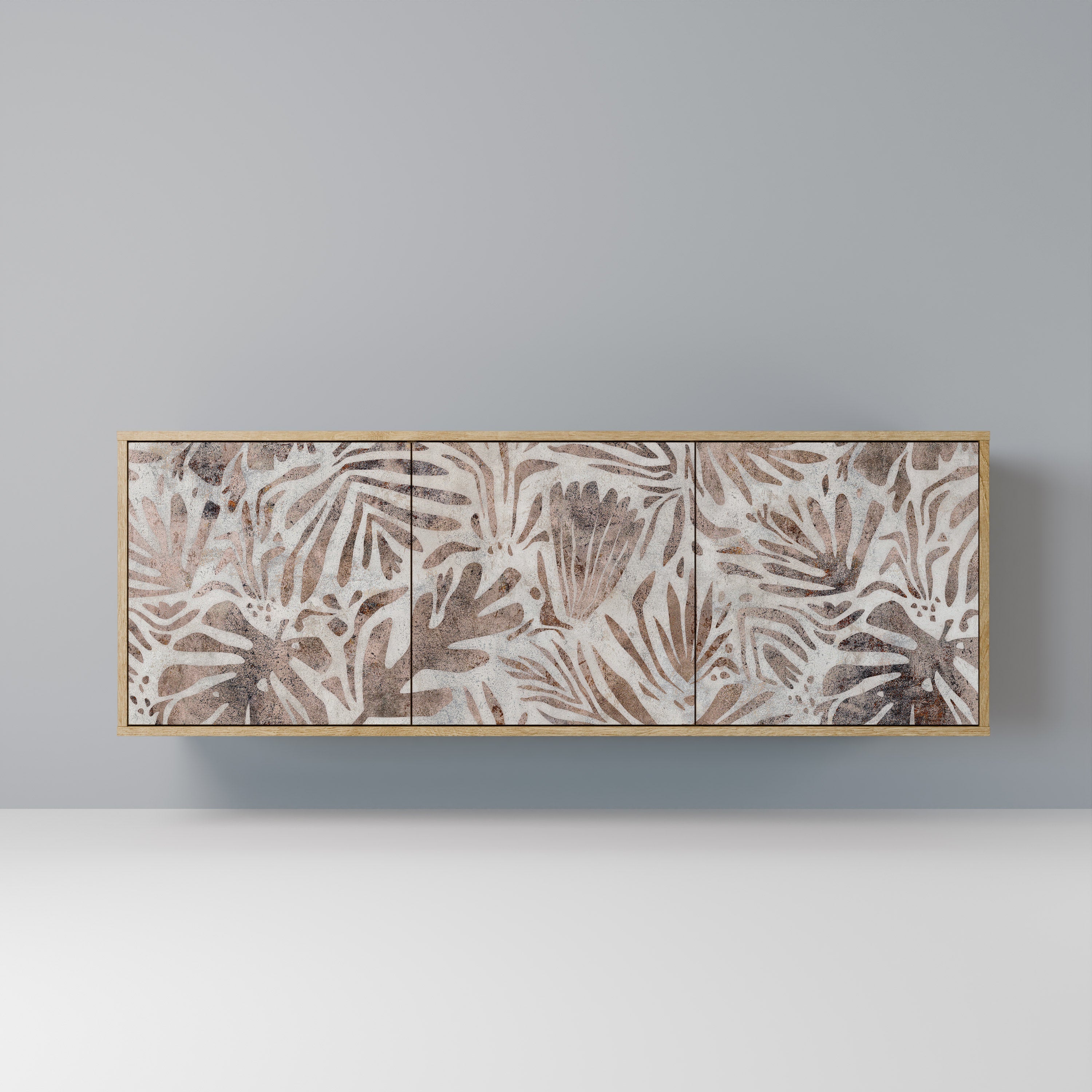 PASSING TIME Aparador de 3 Portas em Efeito Carvalho