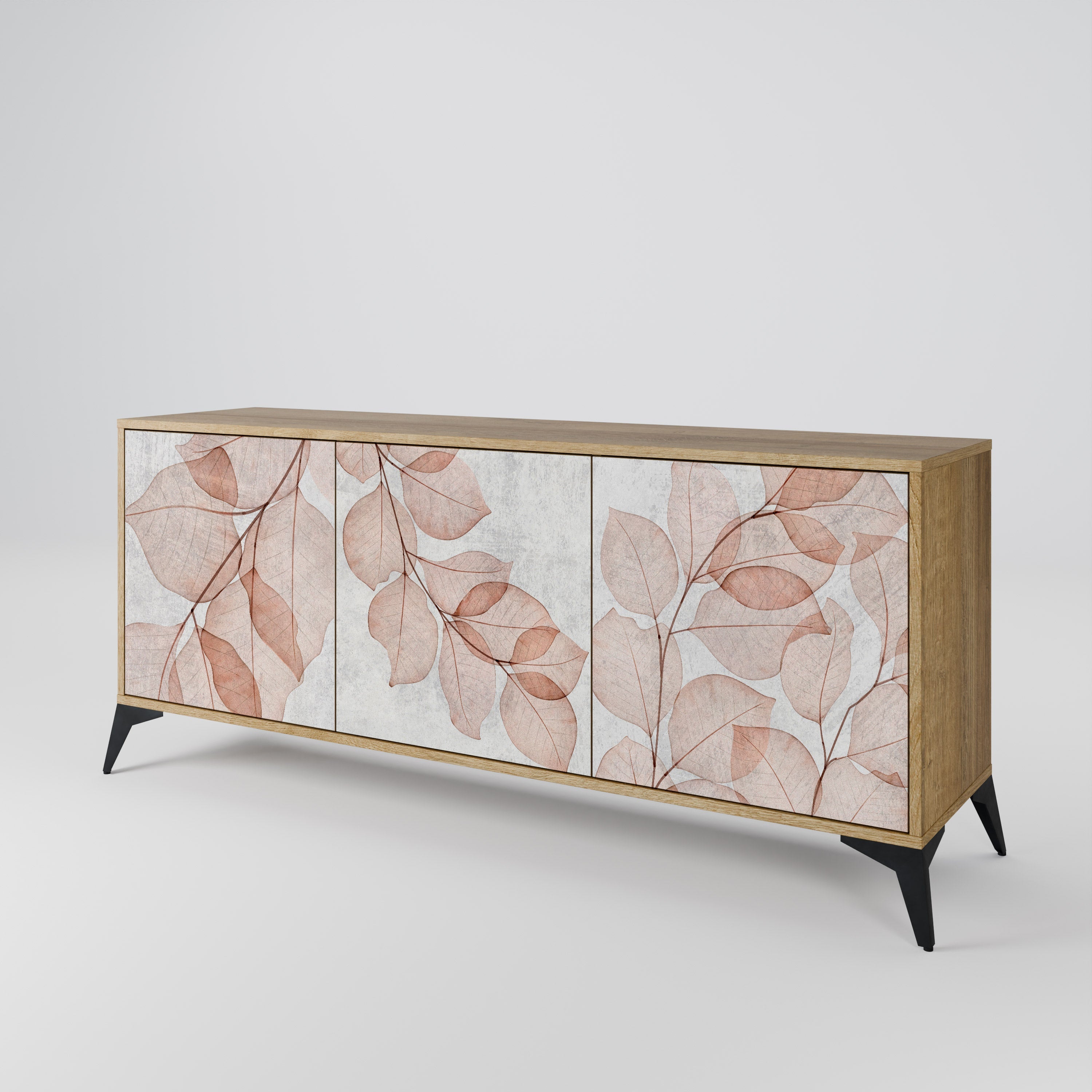 AUTUMN FRAGILITY 3-Door Sideboard in Oak Effect