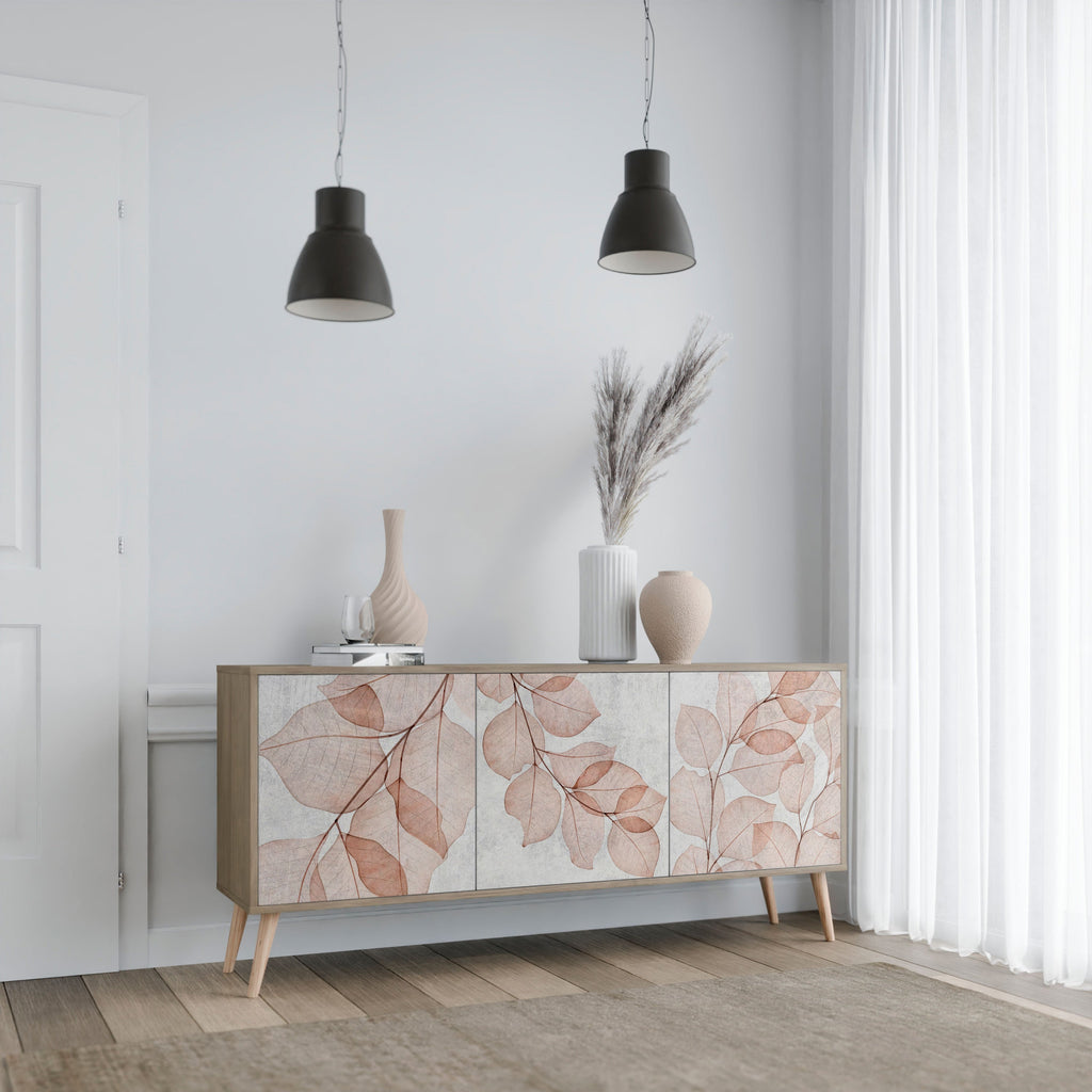 AUTUMN FRAGILITY 3-Door Sideboard in Oak Effect