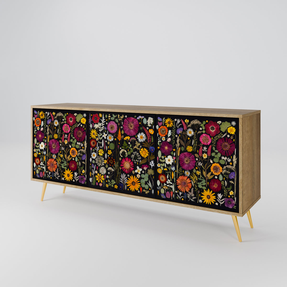 MIDNIGHT GARDEN 3-Door Sideboard