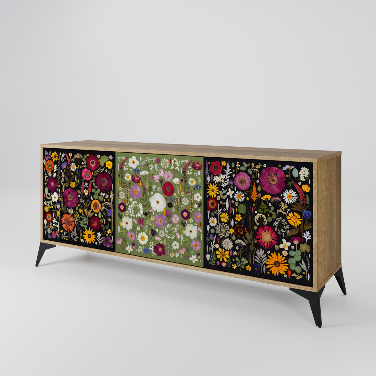 VERDANT GARDEN 3-Door Sideboard