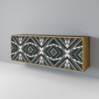 DIMENSION DELIGHTS Aparador de 3 Portas em Efeito Carvalho