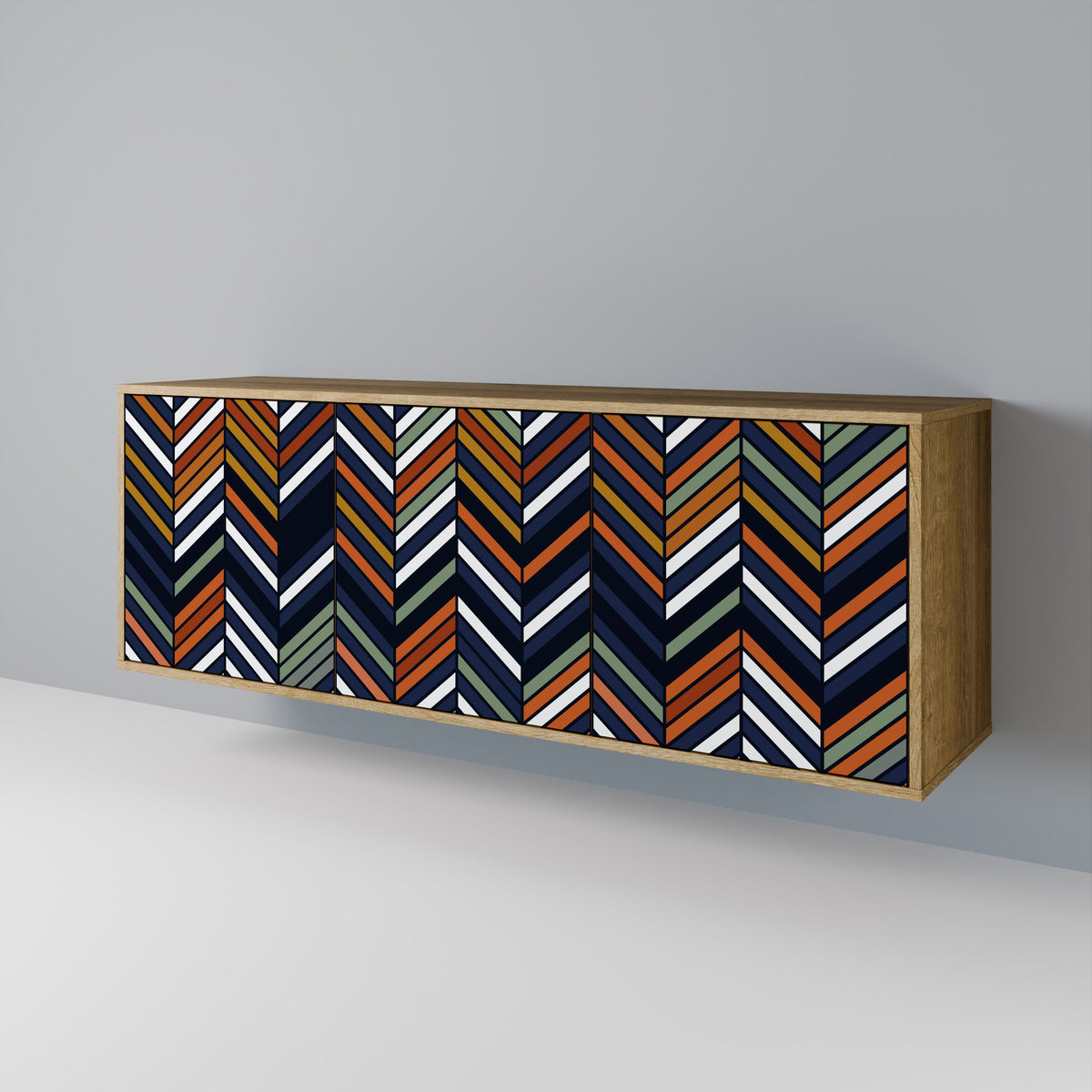 VIBRANT PATCHWORK Aparador de 3 Portas