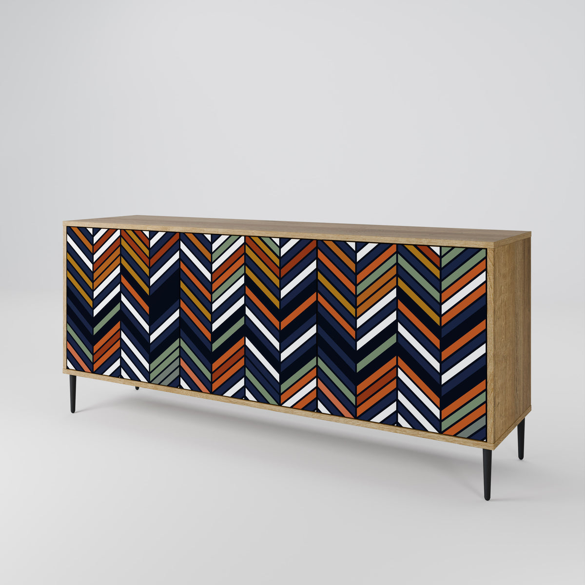 VIBRANT PATCHWORK 3-Door Sideboard