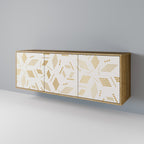 SPOTTED DAZE Aparador de 3 Portas em Efeito Carvalho