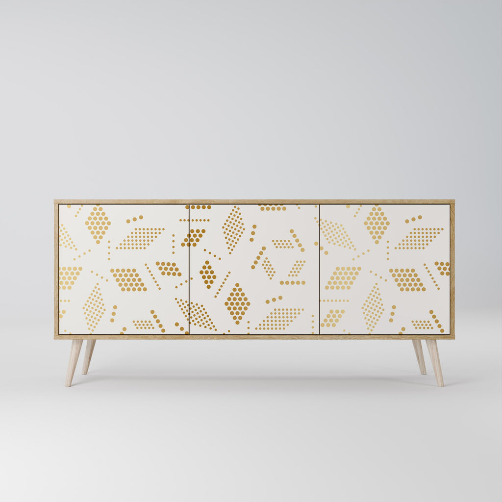 SPOTTED DAZE Aparador de 3 Portas em Efeito Carvalho