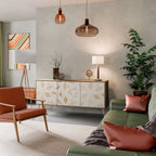 SPOTTED DAZE Aparador de 3 Portas em Efeito Carvalho