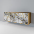 TIMELESS GLIDE Aparador de 3 Portas em Efeito Carvalho