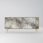 TIMELESS GLIDE Aparador de 3 Portas em Efeito Carvalho