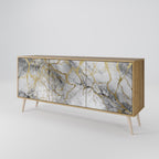 TIMELESS GLIDE Aparador de 3 Portas em Efeito Carvalho