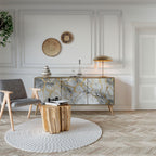 TIMELESS GLIDE Aparador de 3 Portas em Efeito Carvalho