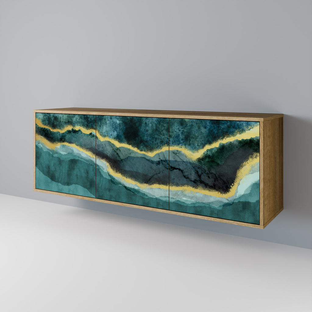 GOLDRUSH ODYSSEY 3-Door Sideboard in Oak Effect