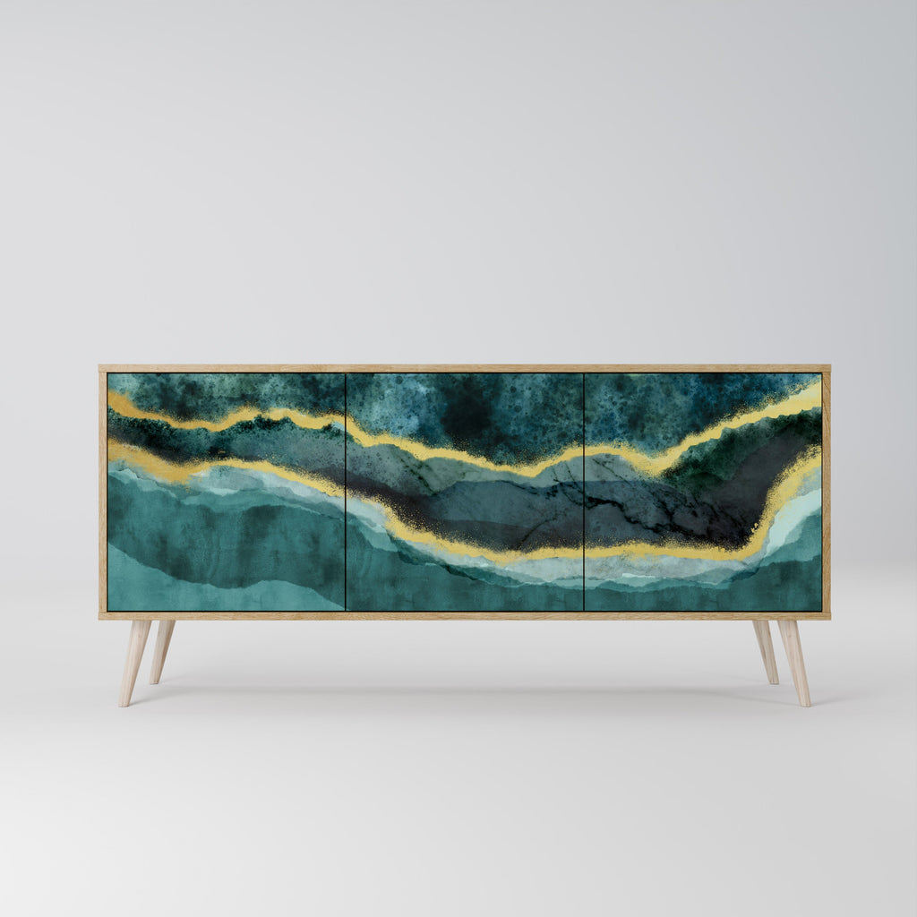 GOLDRUSH ODYSSEY 3-Door Sideboard in Oak Effect