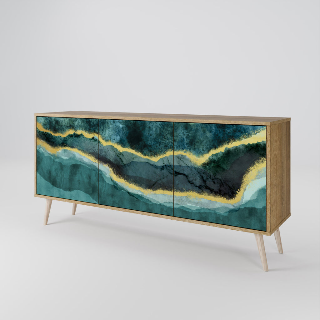 GOLDRUSH ODYSSEY 3-Door Sideboard in Oak Effect