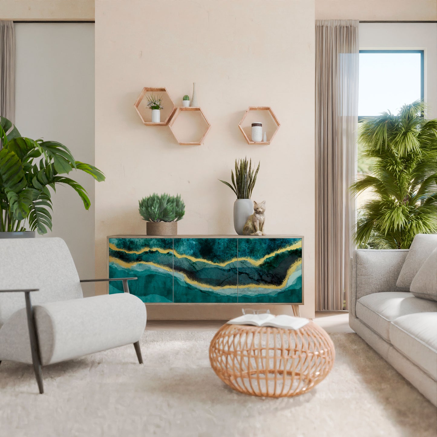 GOLDRUSH ODYSSEY 3-Door Sideboard