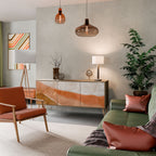 SANDHILLS SPLENDOUR Aparador de 3 Portas em Efeito Carvalho