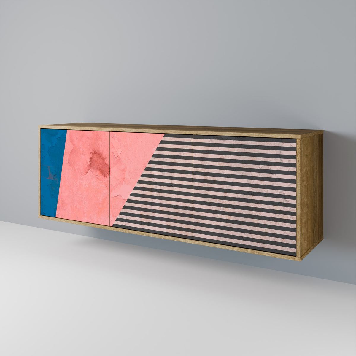 GLAMOROUS STRIPE Aparador de 3 Portas